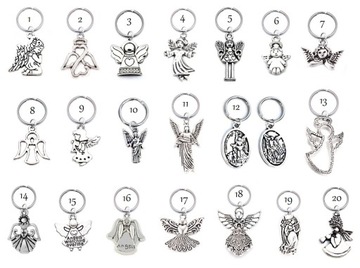 БРЕЛОК СПАСИБО АНГЕЛ ПРИЧАСТИЕ ДЛЯ ГОСТЕЙ МИКС