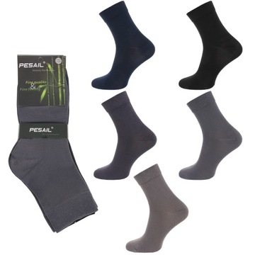 5PAK SKARPETY BAMBUSOWE MĘSKIE MIX 40-43