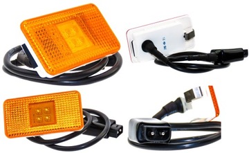LAMPA LED OBRYSOWA BOCZNA ŻÓŁTA VOLVO LEWA PRAWA