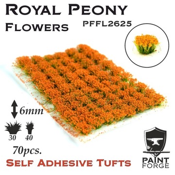 Kępy kwiatów Paint Forge Royal Peony 6mm 70 szt