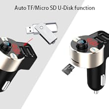 FM Bluetooth автомобильный аудиоадаптер-передатчик