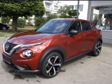 Nissan Juke II Crossover 1.0 DIG-T 114KM 2023 Nissan Juke LEDNaviPDCKamera 360AsystentAlusyFull OpcjaTEKNA Benzyna