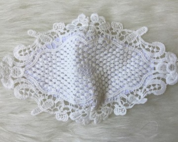 Маска LACE белая кружевная маска - 2 шт.