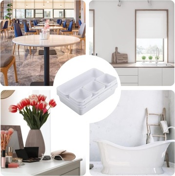 ORGANIZER DO SZUFLADY MODUŁOWY PLASTIKOWY BIAŁY WKŁAD DO PRZECHOWYWANIA