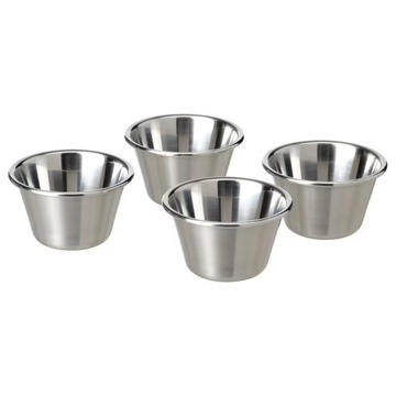 MISECZKI DO SOSÓW IKEA GRILLITIDER DO DIPÓW STAL NIERDZEWNA 4SZT MISKA