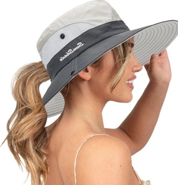 ЛЕТНЯЯ ЖЕНСКАЯ ШЛЯПА С МЕСТАМИ ДЛЯ КЕПКИ PONY PONY