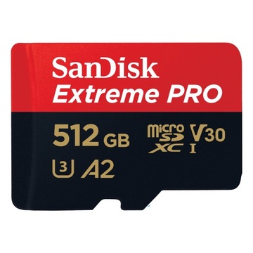 Карта памяти SanDisk Extreme Pro емкостью 512 ГБ.