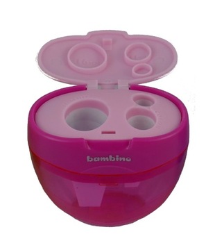 ТРОЙНАЯ ТОЧИЛКА С КОНТЕЙНЕРОМ ДЛЯ СМЕСИ BAMBINO