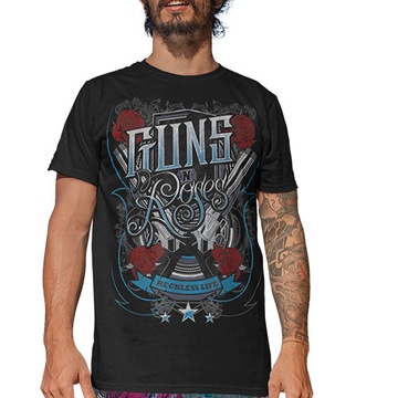 KOSZULKA HORROR/ROCK GUNS N ROSES LIFE GUNS, 4XL