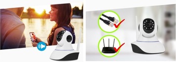 KAMERA WIFI IP MONITORING FULL HD NIANIA OBROTOWA