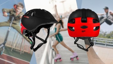 Детский велосипедный шлем 48-52 для роликовых самокатов, регулируемый.