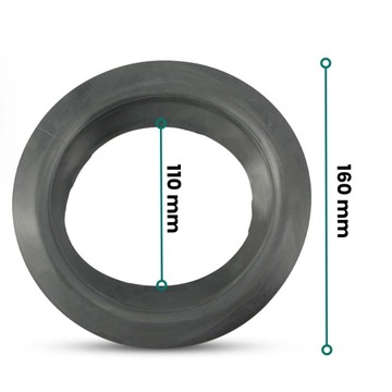 Прокладка Insitu для ГЛАДКИХ труб 110 мм Резиновая вставка для колодца канализационная