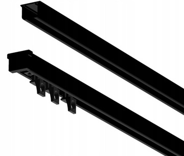 Потолочный карниз MS ЧЕРНЫЙ 320 см одинарный