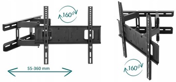 Универсальное КРЕПЛЕНИЕ ДЛЯ ТЕЛЕВИЗОРА ВЕШАЛКА ДЛЯ ТЕЛЕВИЗОРА 25–70 дюймов, регулируемая