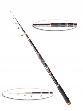 WĘDKA TELESKOPOWA 2,4m kompozytowa cw60-120g MOCNA