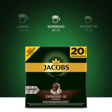 КОФЕ для NESPRESSO JACOBS ESPRESSO INTENSO 120 шт.