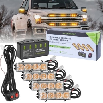 4х СИГНАЛЬНЫЕ ЛАМПЫ СТРОБСКОП ПОМОЩЬ ЭВАКУАТОР СВЕТОДИОДНЫЙ