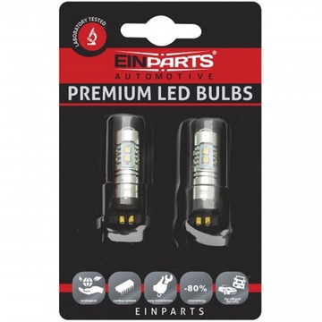 PW24W LED ŻARÓWKI EINPARTS JAZDY DZIENNEJ PRZECIWMGIELNE 10SMD 12V 2SZT/KPL