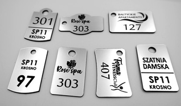 БРЕЛКИ для отеля ДВУХСТОРОННИЕ НОМЕРА 10 ШТ.