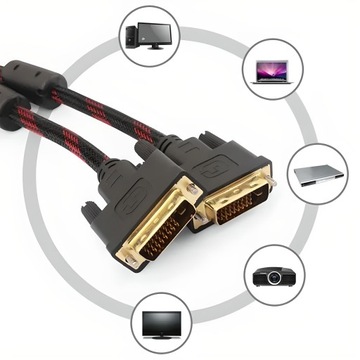 KABEL PRZEWÓD DVI-D DO DVI-D 24+1 DUAL LINK MONITORA