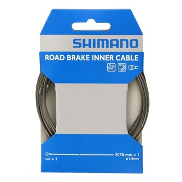 Linka hamulca szosowa Shimano nierdzewna 1.6x2050