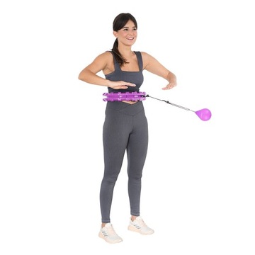 HULA HOP С ВЕСОМ HHW12, размер XXL, фиолетовый SMART WHEEL TRAINING SPORT