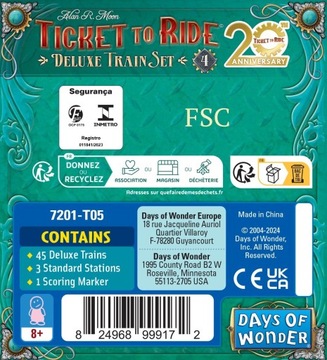 Ticket to Ride: 20th Anniversary Deluxe train Green