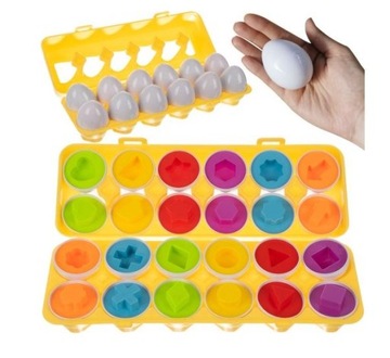 Головоломка «Яйца Монтессори»: сопоставьте формы и цвета WOOPIE