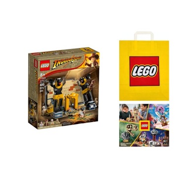 LEGO INDIANA JONES #77013 - Ucieczka z zaginionego grobowca +Torba +Katalog