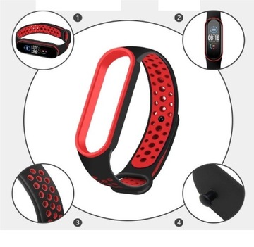 РЕМЕНЬ ДЛЯ XIAOMI MI BAND 5 ПЕРФОРИРОВАННЫЙ