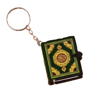 Mini Ark Koran Książka Breloczek Religijne zawieszki, tył samochodu zielony