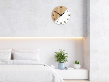 OXFORD деревянные настенные часы, белые, 33см, бесшумные