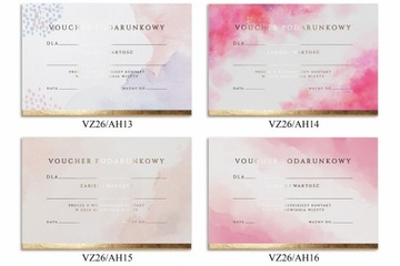 VOUCHER BON FIRMOWY GOTOWY PROJEKT ZŁOTY HOTSTAMPING REALIZACJA 48H 20szt
