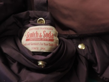ДВУСТОРОННЯЯ КУРТКА С УТЕПЛЕННЫМИ РУКАВАМИ SCOTCH & SODA НОВАЯ С ЭТИКЕТКОЙ