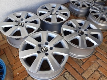 4× DISK HLINÍK VOLKSWAGEN OE 7.5" X 17" 5X130 ET 50
