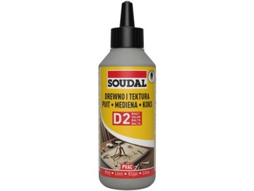 SOUDAL KLEJ DO DREWNA KARTONU BIAŁY 62A 250ml