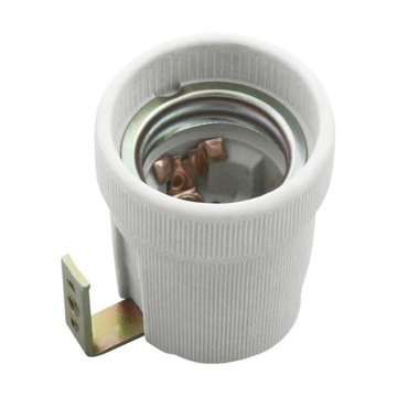 HLDR - КЕРАМИЧЕСКАЯ ЛАМПА E27 С МОНТАЖНОЙ ПЛАСТИНОЙ