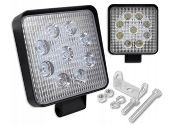 LAMPA 9 LED HALOGEN ROBOCZY 27W 12V DIODOWA