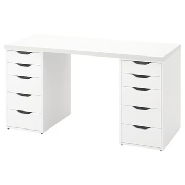 IKEA LAGKAPTEN ALEX biurko z szafkami 140x60 BIAŁY