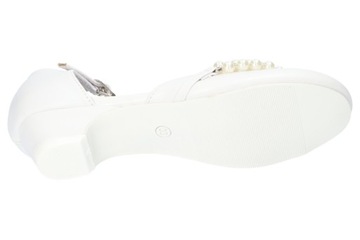 AMERICAN CLUB KOM40 BUTY KOMUNIJNE GALOWE PANTOFLE BALERINKI BIAŁE 34