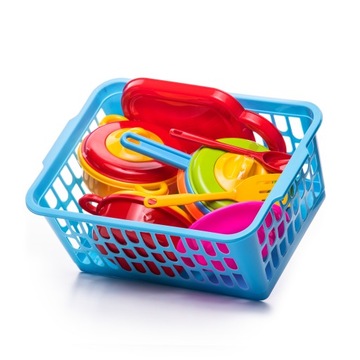 ДЕТСКОЕ ВЕДРО ДЛЯ ПЕСОЧНИЦЫ МОРОЖЕНОЕ В КОРЗИНЕ ЛОПАТЕЛИ ПОСУДА