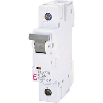 Wyłącznik instalacyjny 1P B 25A 6kA 002111518 ETI