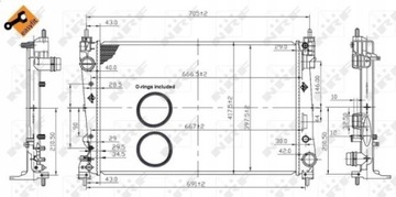 CHLADIČ TEKUTINY NRF 53454
