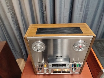 Катушечный магнитофон SONY TC-755A + катушки с лентой