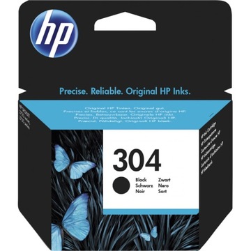 NOWY ORYGINALNY TUSZY HP 304 CZARNY N9K06AE