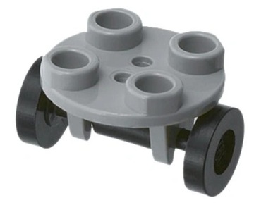 LEGO 2655c02 2496 Podwozie z kółkami szare ja (1g)