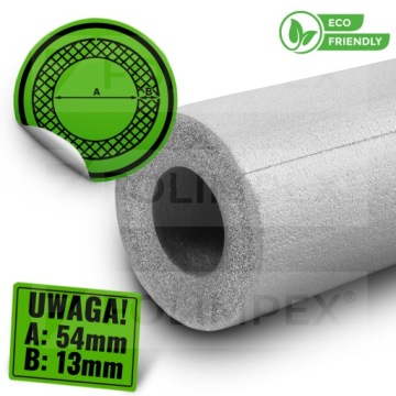 Otulina na rurę szara 54/13 1MB