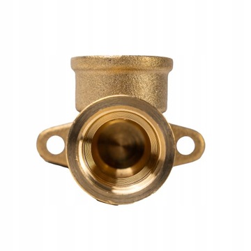 Kolano naścienne 1/2 mosiądz