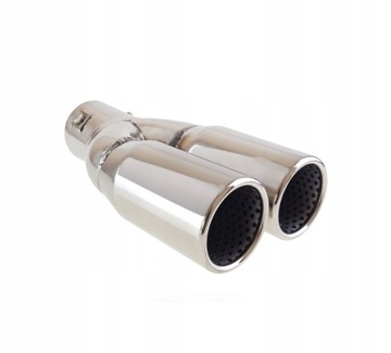 БЕСПЛАТНАЯ ПОДАРОК# НАКОНЕЧНИК ГЛУШИТЕЛЯ ДВОЙНОЙ НЕРЖАВЕЮЩАЯ СТАЛЬ