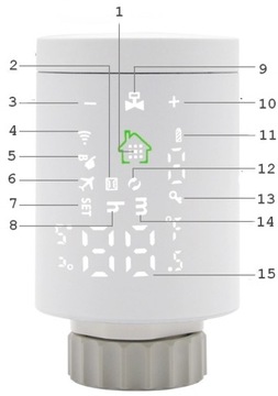 TUYA ZigBee 4 x ТЕРМОСТАТ НА ГОЛОВКЕ + БЛОК УПРАВЛЕНИЯ WIFI
